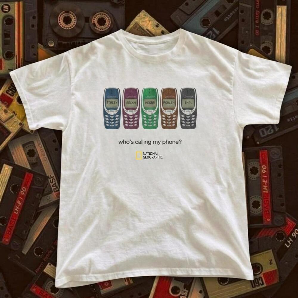 National Geographic White Phone Tee